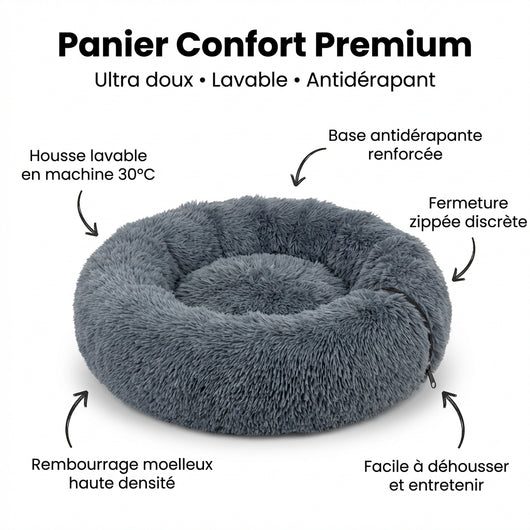 Panier Anti-Stress pour Chien – Coussin Apaisant